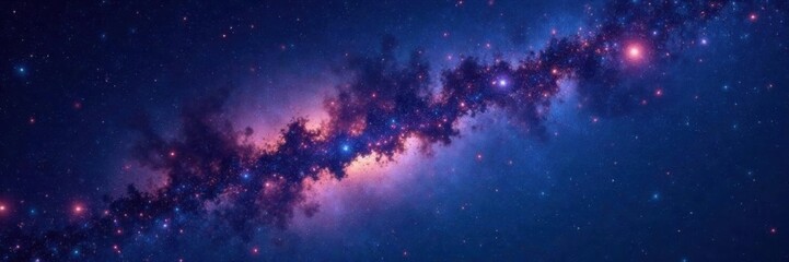 celestial expanse with vibrant stars against a dark sky canvas, galaxy, cosmos