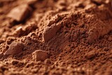 Cocoa powder texture close-up
