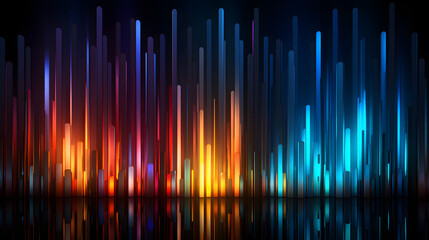 Poster - A colorful abstract background filled with bright and vibrant patterns evoking creativity and imagination featuring a dynamic spectrum of colors.