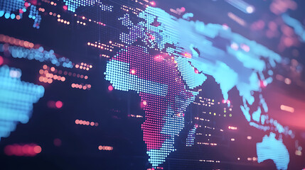 Poster - Global network insights interactive digital map visualization of africa and beyond technology environment data perspective
