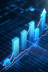 Poster - Market growth analysis business sector data visualization digital environment graphical view economic trends