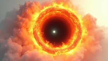 Wall Mural - Fiery Portal, Gate, Doorway, or Singularity
