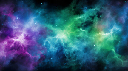 Poster - Mesmerizing nebula display with repeated elements capturing the wonders of stellar feedback mechanisms and cosmic formation.