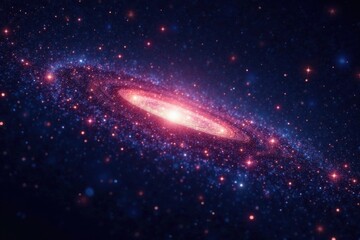 shiny starfield in outer space with black background , cosmic, twinkling