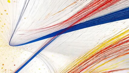 Poster - dynamic abstract lines: a captivating abstract composition of interwoven lines in vibrant shades, cr