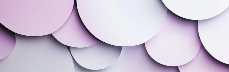 Poster - Abstract backdrop featuring soft pencil strokes and pastel circles creating a serene and modern atmosphere
