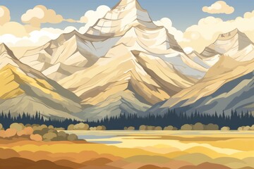 Poster - Elegant background design featuring a soft light marsh color palette for visual appeal
