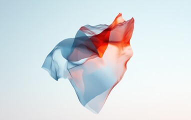 Poster - Abstract Red And Blue Mesh Fabric On Gradient Background