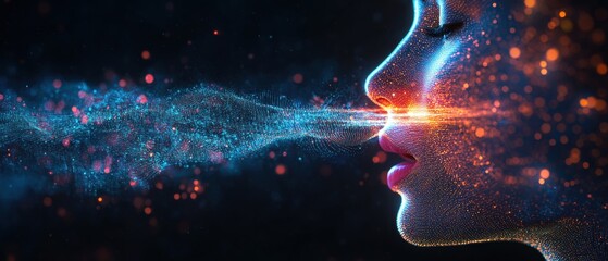 Poster - Visual Representation of Automatic Speech Recognition Technology Concept