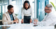 © CC/peopleimages.com - Finance, report and business people with tablet, feedback and manager for deal discussion and graphs. Partnership, teamwork and talk with meeting, growth strategy or project goal for accounting