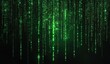 © afterfast - Digital code falling, dark background,  matrix effect,  graphic design