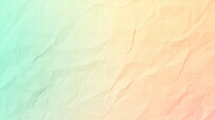 Poster - soft colors paper texture: a delicate blend of pastel shades unfolds across a crumpled paper surface
