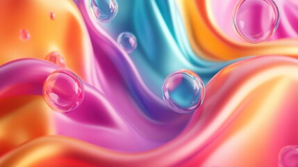 Poster - Abstract 3D render illustration