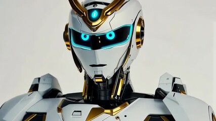 Poster - Advanced humanoid robot design showcases futuristic features and sleek aesthetics