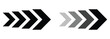 © Oliver Vandenberg - Dynamic moving arrow icon set. Arrow dynamic symbol. Speed, fast arrows symbols. Arrow dynamic elements in flat style. Vector illustration.