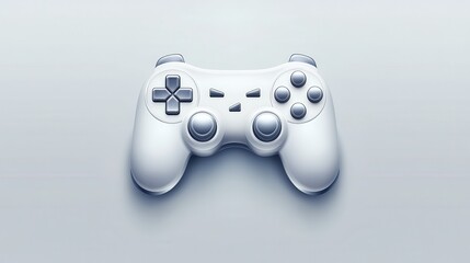 Aufkleber - video game controller icon on internet button