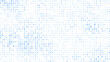 © ec0de - White Binary Code Matrix. 0 and 1 Numbers Wallpaper. Computer Science Bg. Graphic Data Decryption Algorithm Coding Hacker Concept. Vector Illustration.