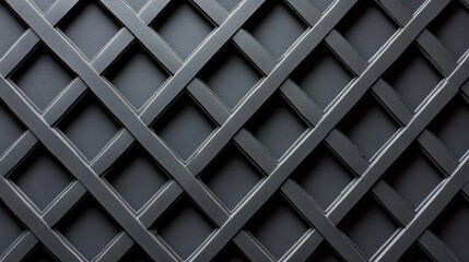 Poster - 3D black geometric pattern on square background, abstract black diamond pattern wallpaper, black textured graphics poster banner background illustration
