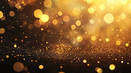 Wall Mural - gold glitter light effect background decoration illustration
