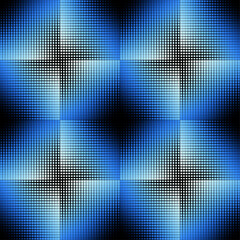 Aufkleber - Blue abstract mosaic seamless pattern. Vector background. Endless texture. Ceramic tile fragments.