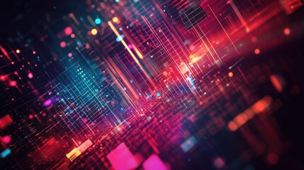 Poster - modern tech background abstract design illustration