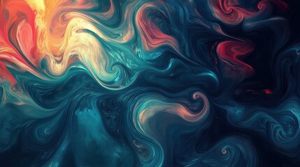 Poster - An abstract texture of swirling colors and shapes3, Generative AI