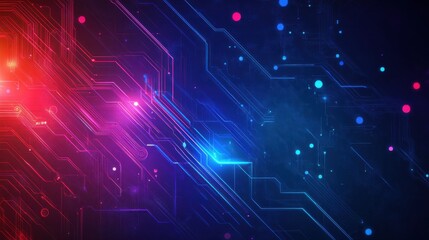 Poster - modern tech background abstract design illustration