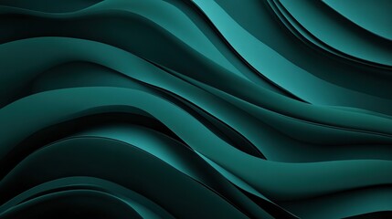 Poster - An abstract design with a grainy, dark green gradient background.