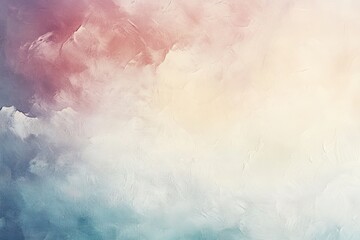 Poster - Soft pastel abstract artwork featuring blended colors in a serene composition with shades of pink, purple, and blue