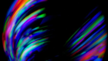 Poster - Vibrant abstract light streaks on black background, dynamic energy concept