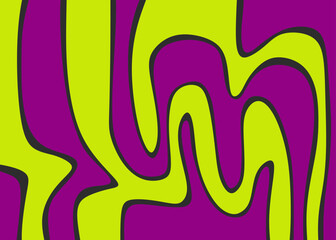 Aufkleber - abstract background with colorful wavy line pattern. simple oil painting pattern