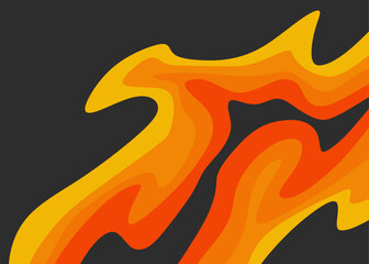 Aufkleber - wavy background with gradient contour line pattern