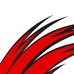 Aufkleber - Abstract background with curved spike pattern and with some copy space area