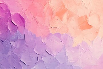 Poster - Colorful abstract painting with soft pastels blending from purple to peach hues