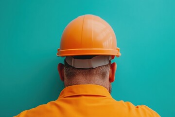 Poster - Modern Industrial Safety Visualization Bold Color-Block Workplace Training Concept for Tech-Driven Skill Development and Risk Management Innovation
