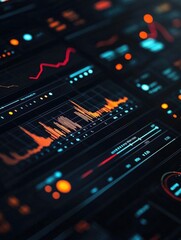 Poster - A close-up view of a computer screen displaying a large amount of data, possibly for research or analysis purposes