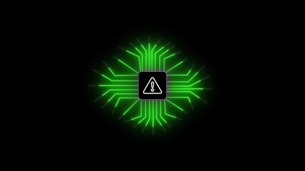 Poster - Cyber security concept with digital lock on circuit board for data protection, closed padlock on digital circuit background.