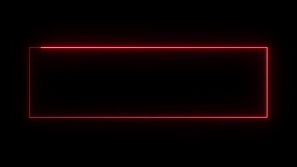 Poster - Neon lines.Abstract neon lights with blinking lines, seamless loop animation of glowing neon lines on a dark background.