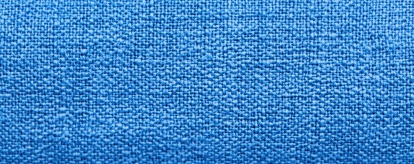 Poster - A close-up of textured blue fabric, showcasing a woven pattern with a rich, vibrant hue, Denim Texture woven  seamless.