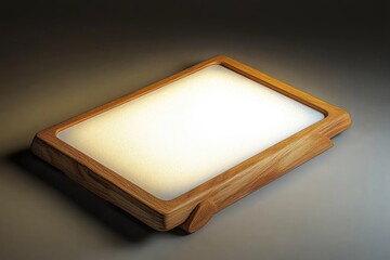 Poster - A small desk lamp sitting on a table with a smooth surface