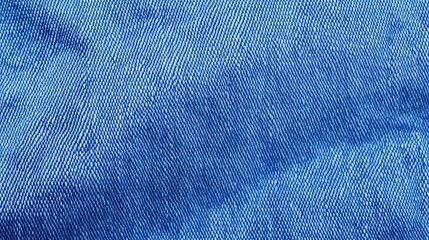 Poster - A close-up view of blue denim fabric showcasing its texture and weave pattern, Denim Texture woven  seamless.