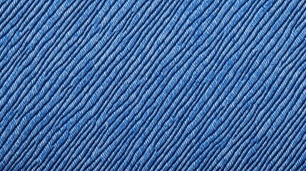 Poster - A close-up view of textured blue denim fabric, showcasing its diagonal weave and unique depth, Denim Texture woven  seamless.