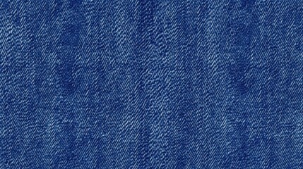Poster - A close-up view of denim fabric, showcasing its texture and blue hues, commonly used in clothing and fashion items, Denim Texture woven  seamless.
