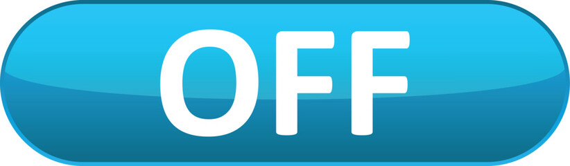 Aufkleber - off button. button element for web design and mobile devices. vector illustration