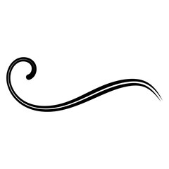 Poster - Elegant Swirl of Motion, Symphony Curvature and Grace in Design