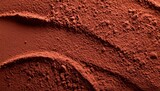 cocoa powder surface close up in color of the year 2025 mocha mousse