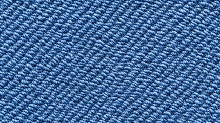 Poster - A close-up view of a textured blue fabric, showcasing a woven pattern that highlights its depth and craftsmanship, Denim Texture woven  seamless.