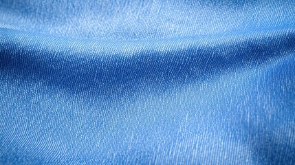 Poster - Close-up of blue denim fabric showcasing its texture and weave, highlighting the intricate details and colors seen in high-quality materials, Denim Texture woven  seamless.