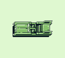 Poster - Car pixel icon. Cabriolet icon. Retro art style. 8-bit. Game assets. Isolated abstract vector illustration.	