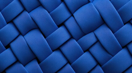 Poster - A close-up view of a woven blue textile, showcasing intricate patterns and textures that create a visually appealing design, Denim Texture woven seamless.